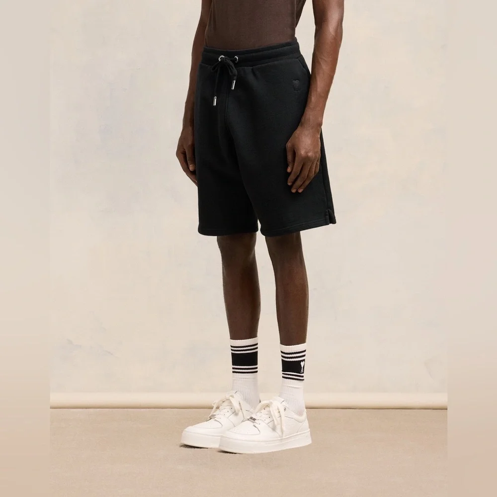 AMI Paris Men’s‎ De Coeur Shorts Heavy Loopback Organic Cotton- XL